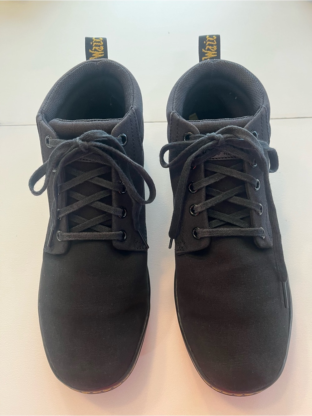 Dr. Martens Belmont Men's Black Canvas Lace-Up Boots